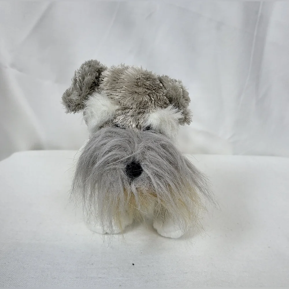 Ganz Webkinz White‎ Gray Schnauzer Dog Stuffed Plush Toy Collectible 10